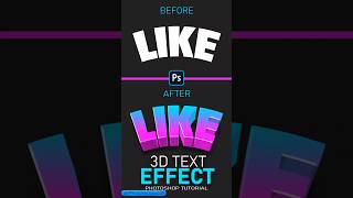 How to Make 3D Text in Photoshop #tutorial