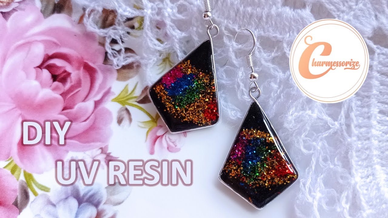 How to diy colored uv resin😊✌️#uvresin#coloreduvresin #uvglue