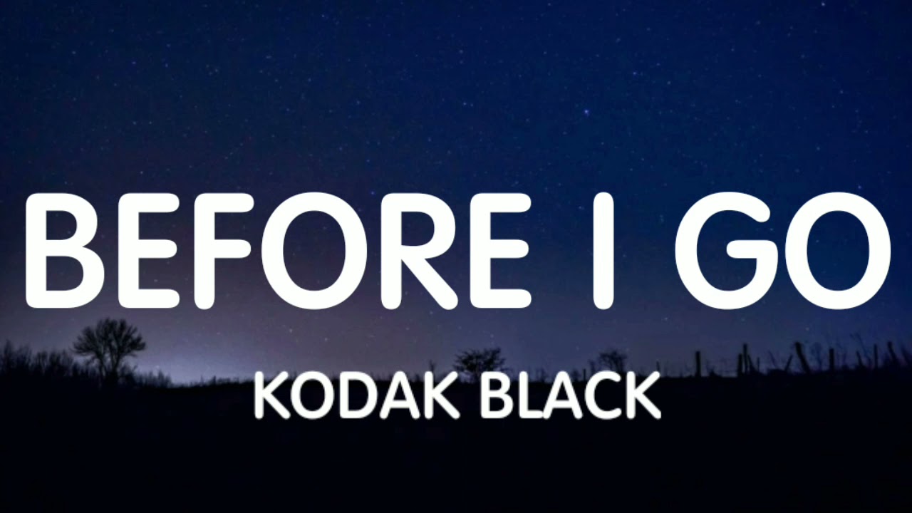 Kodak Black   Before I Go Lyrics feat Rod Wave New Song