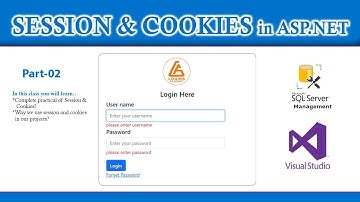 Session and Cookies in asp.net | Login Page | Part 02 | C#.NET | Hindi/Urdu |  Cl-34.02 | EAD