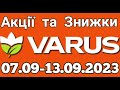 Акції VARUS з 07.09 по 13.09.2023 року #varus #анонсатб #знижкиатб #цінинапродукти #оглядцін