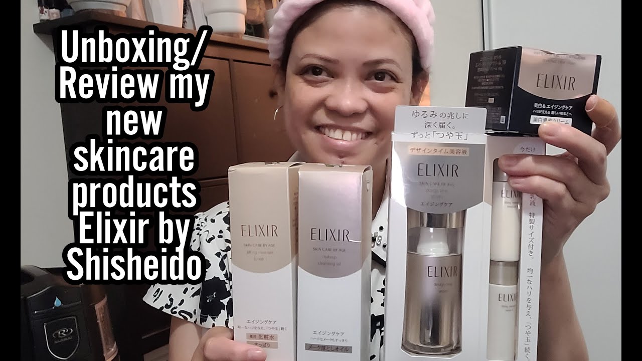 Unboxing And Reaction Of Elixir Skin Care Products By Shisheido