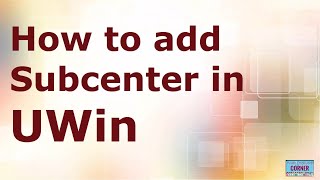 How to Add Subcenter in UWin App. screenshot 5