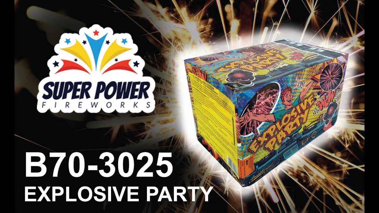 Wyrzutnia B70-3025 EXPLOSIVE PARTY - Fajerwerki - SUPER POWER