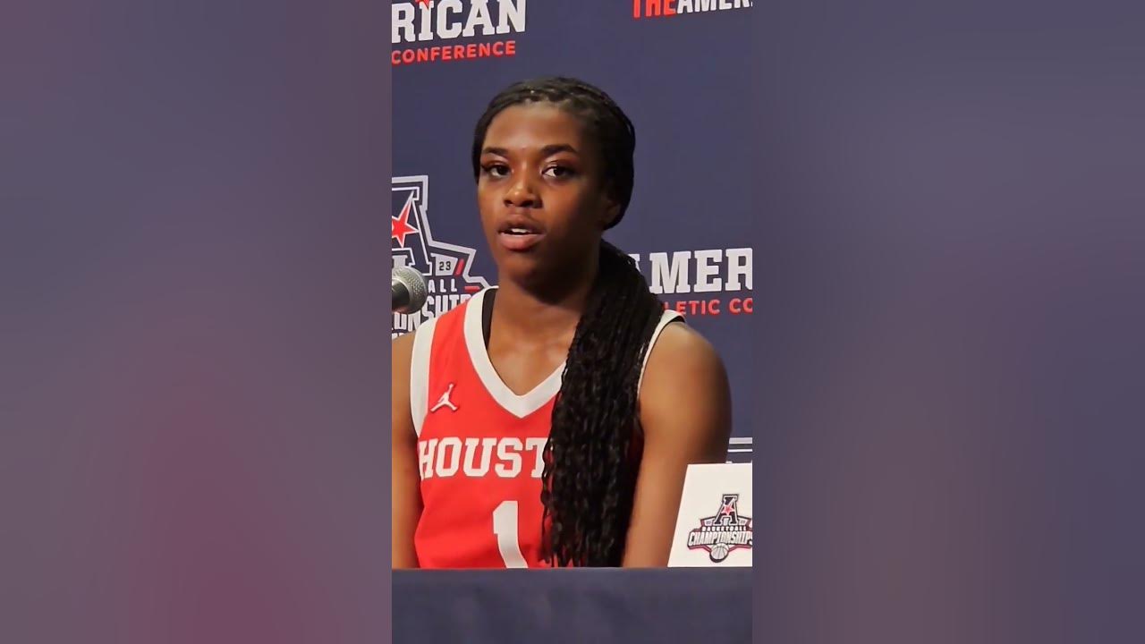 Houston's Bria Patterson and Tatyana Hill after loss to East Carolina in  AAC title game. #shorts 