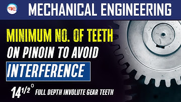 Minimum Number of Teeth on Pinion to Avoid Interference | Mechanical Engineering | Theory of Machine