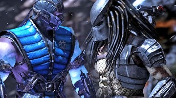 Sub Zero vs The Predator (Hardest AI CPU) - Mortal Kombat X