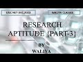 NTA UGC NET 2023 I RESEARCH APTITUDE I PART-3 I @waliyaclasses8392