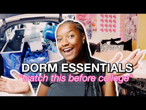 what you ACTUALLY need to bring to college (dorm essentials)