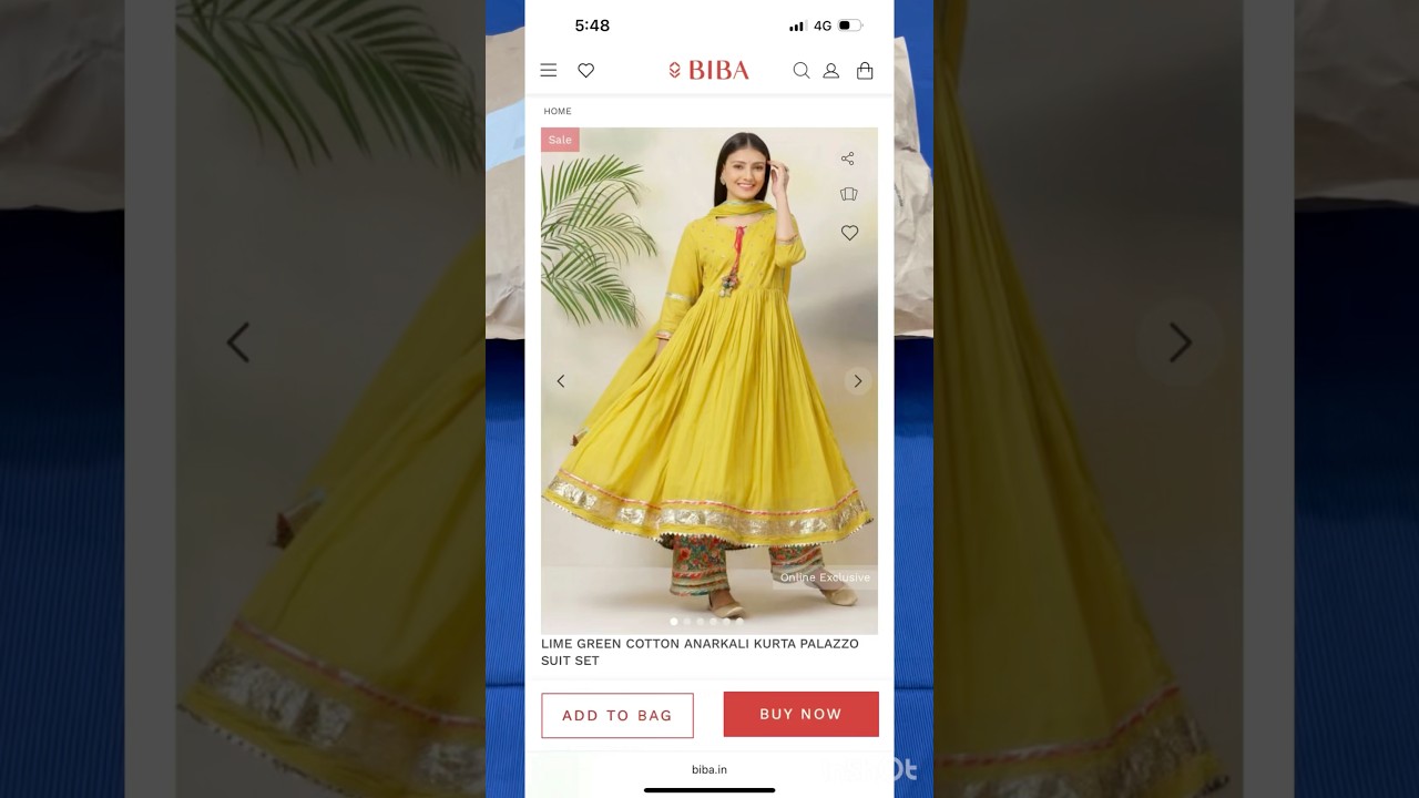 Reviewing biba anarkali suit 