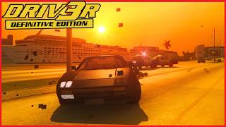 Driv3R Definitive Edition Gameplay - Take A Ride Miami At Dusk With Hyperspeed Driv3R Fan