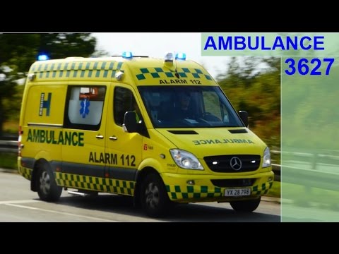 RTW 3627 falck gladsaxe ambulance i udrykning RTW 3627 falck gladsaxe ambulance i udrykning