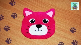 ДЕТСКИЙ КОШЕЛЕК ИЗ ФЕТРА БЕЗ СШИВАНИЯ СВОИМИ РУКАМИ. Children&#39;s purse of felt. (DIY, Handmade).