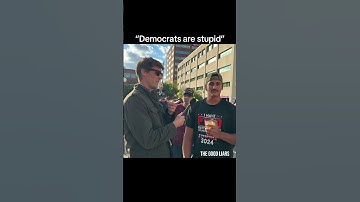 Asking a Trump supporter in a “stupid democrats” T-Shirt to name the 3 branches of government.