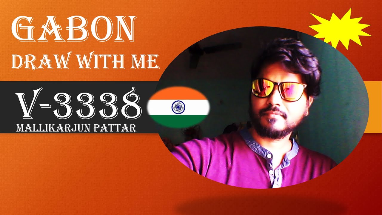 Gabon - Draw with me || V-3338 || Beautiful Girl Drawing  || VISUAL ART by Mallikarjun Pattar