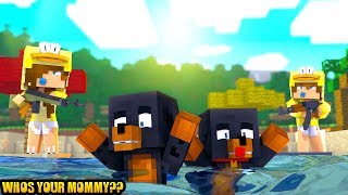 Minecraft WHOS YOUR MOMMY?? - BABY DONUT & BABY MAX DROWN!!