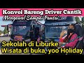 DRIVER CANTIK KONVOI BARENG BUS MUJI JAYA