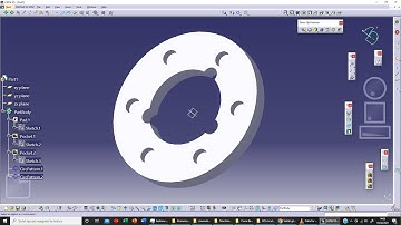 Catia v5 025: Circular Pattern.