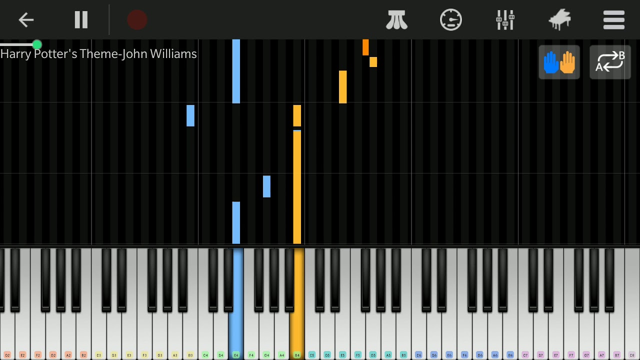 Harry Potter's Theme - John Williams (The Perfect Piano) (Hard) (Both ...