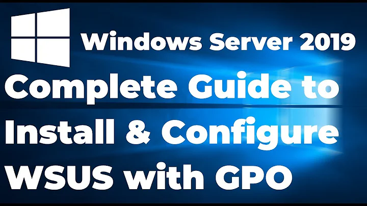 7  How to install and configure WSUS in Windows server 2019