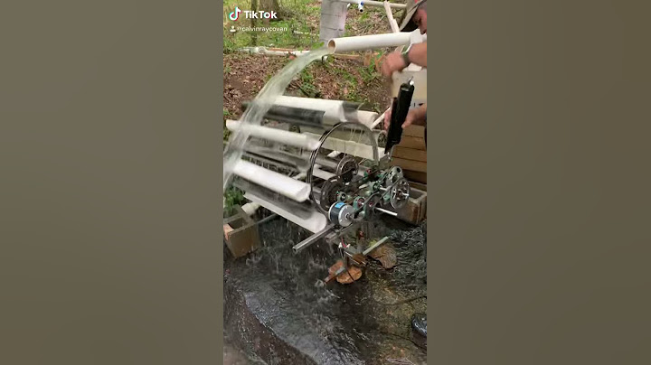In the process of building a water wheel to generate power!