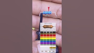 Calculating the resistor color code is brown, black, black, black and brown #resistor #color #code