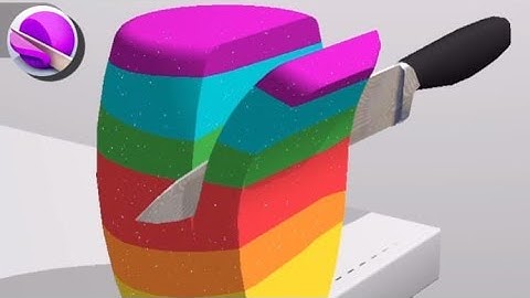 ASMR Cutting game! Relaxing sounds! Satisfying ASMR Video (Part 134)