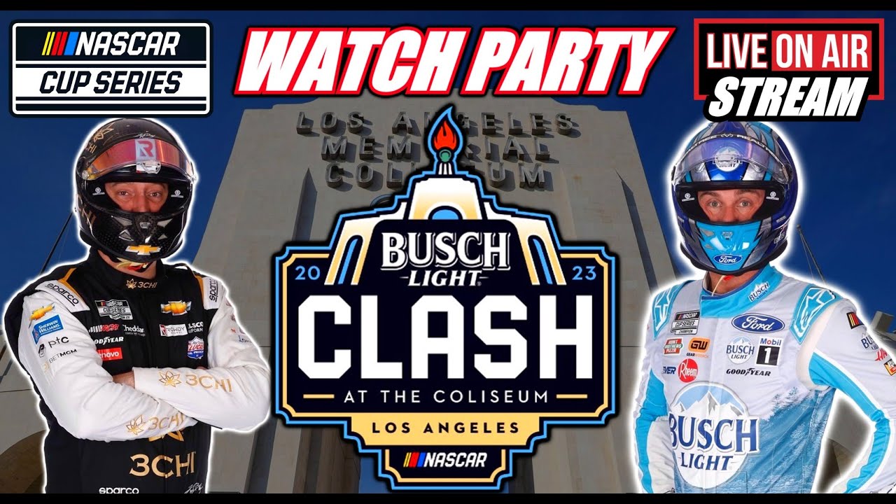 NASCAR Cup Series LIVE 🏁 Busch Light Clash at the Coliseum WATCH PARTY !