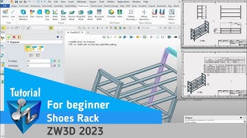 ZW3D - Tutorial - Shoes Rack