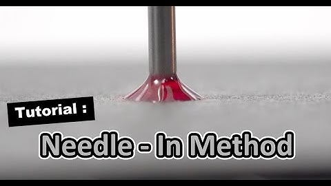 Dynamic Contact Angle: Needle - in Method Tutorial