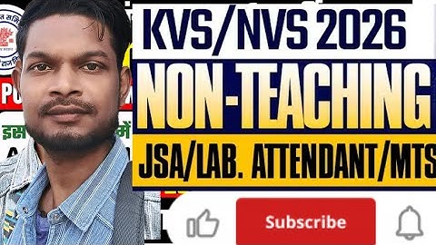 KVS/NVS Non-Teaching Recruitment 2025 #sarkarinaukri2025 #teacherjob2025 #munnirajuvlogs #viralvideo