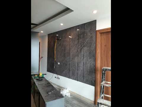 Video vách tivi pvc vân đá tráng gương. Lh: 0914094556. D/c:... - youtube