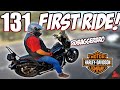 His FIRST TIME Riding a 131ci Stage 4 Harley! 😅 (Softail Low Rider S)