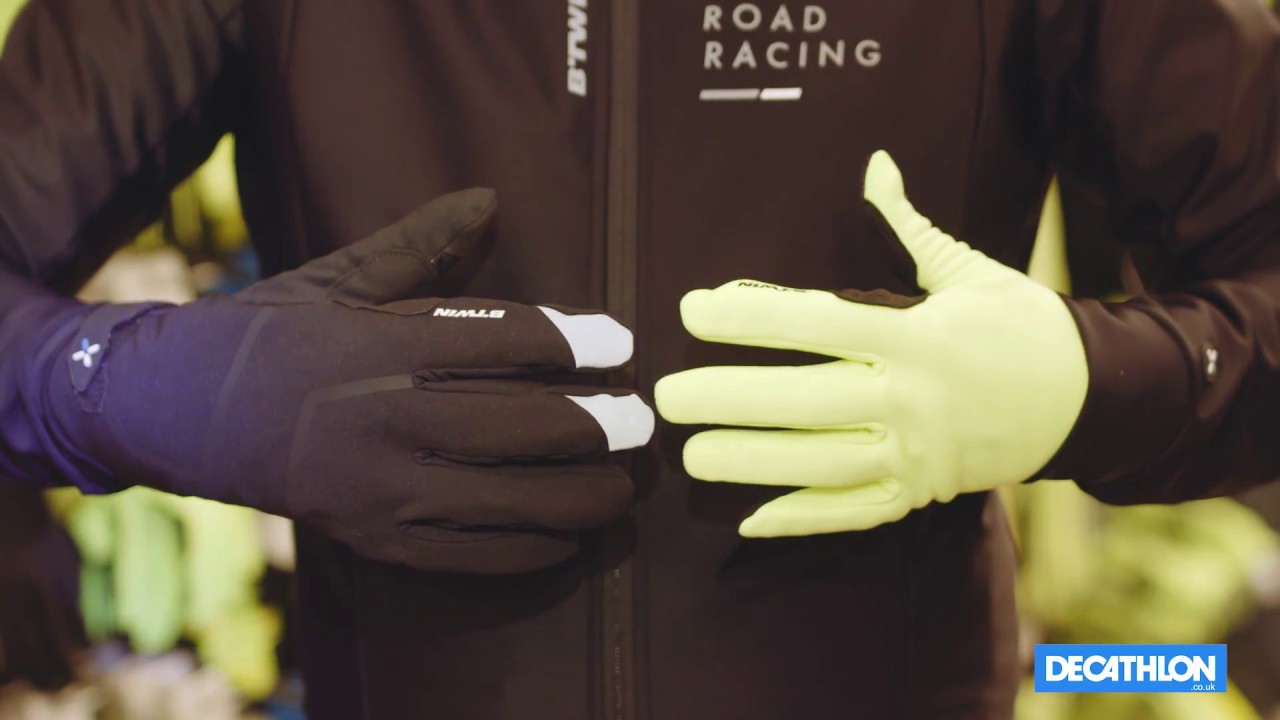 decathlon cycling gloves