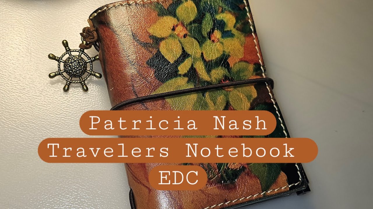 Passport Size Travelers Notebook Setup Patricia Nash Leather Cover Travelers Company Inserts EDC