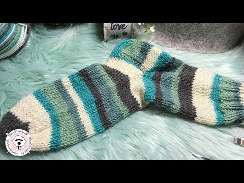 Video: Socken auf Rundstricknadeln stricken (mit Bildern)