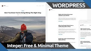 Integer - Free WordPress Medium-style Theme - Review