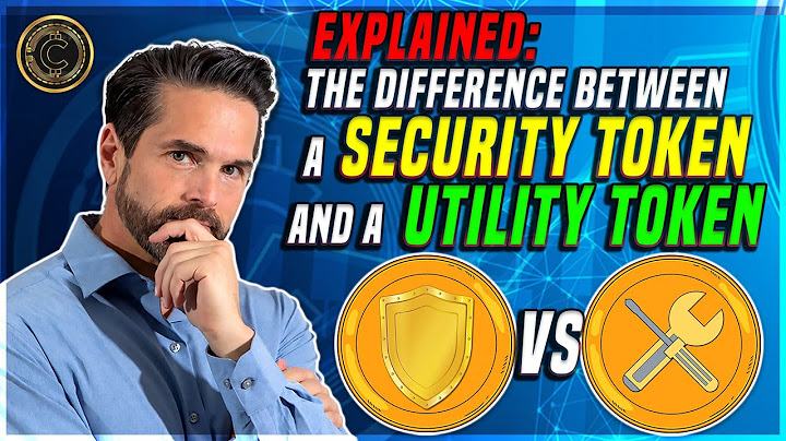 What's the Difference? Utility Tokens vs Security Tokens - EXPLAINED!