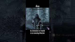 shun — The Elder Scrolls V: Skyrim dialogue scene
