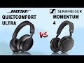 Bose QC Ultra Vs Sennheiser Momentum 4  Wireless Headphone Comparison | Bose vs Sennheiser