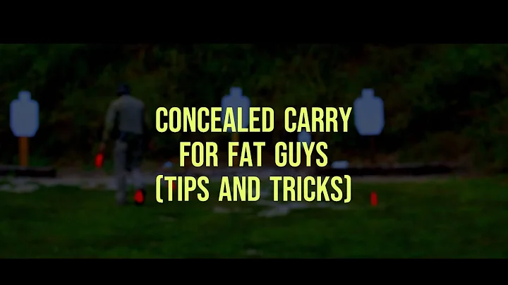 Concealed Carry (AIWB) For Fat Guys (Some Considerations)