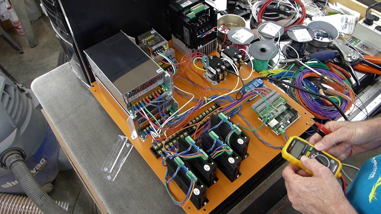 CNC Router build - Powering the electrical panel for the ... electric breaker wiring diagram 