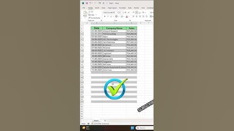 Remove Blank Rows in Excel in Seconds! 💥 | Simple Trick You Must Know #alshifagraphics  #shorts