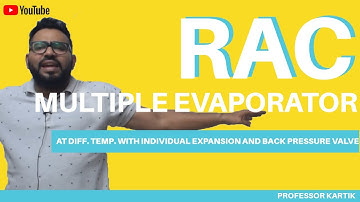 Multiple evaporator at diff. temp. with individual expansion valve and back pressure valve
