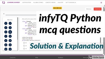 infyTQ python mcq questions in Tamil  || infyTQ mock test python