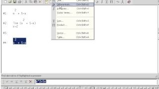 07 Tutorial Dervie 6. Calculus menu: Limit, Differentiate and Taylor