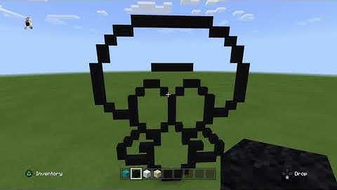 Minecraft- Squidward Face Tutorial Pixel Art