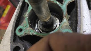 Replacing driveshaft and gear selector seals on a Honda BF30