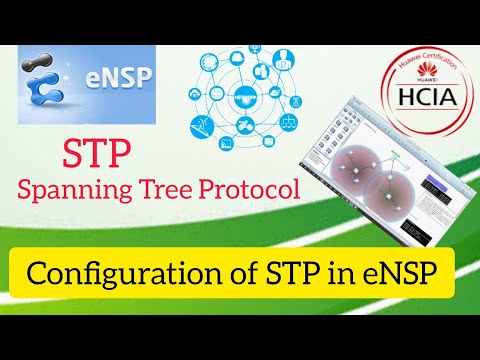 Configuration of STP spanning tree protocol in eNSP Huawei