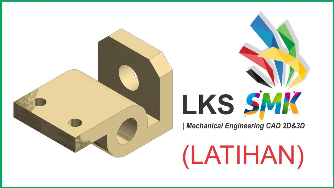 Autodesk Inventor Indonesia LKS SMK MS Rod Bracket YouTube